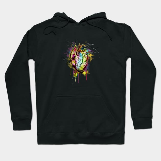 Anatomical Heart 10 Hoodie by Collagedream